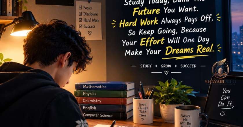 Motivational Shayari Two Line in Study