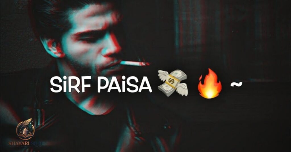 Paisa Attitude Shayari​